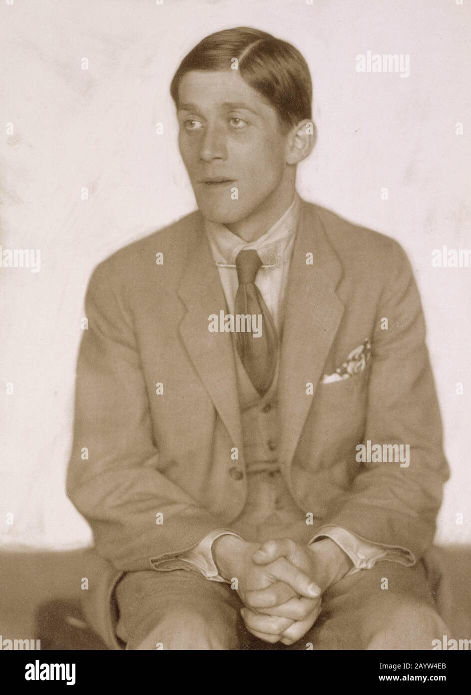 Portrait of Oskar Kokoschka. Museum: PRIVATE COLLECTION. Author: ANONYMOUS. Stock Photo