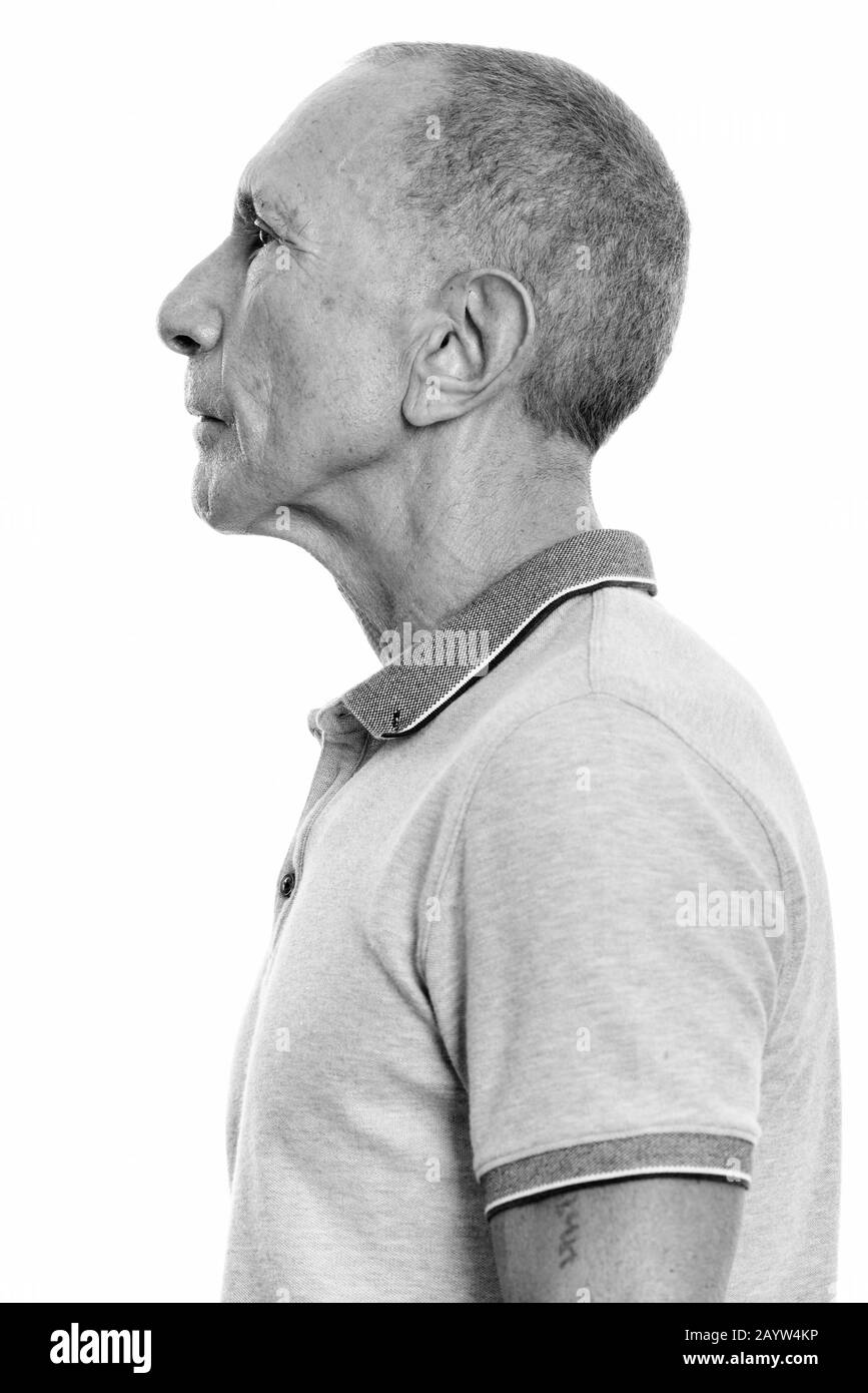 Portrait man 60s profile hi-res stock photography and images - Alamy