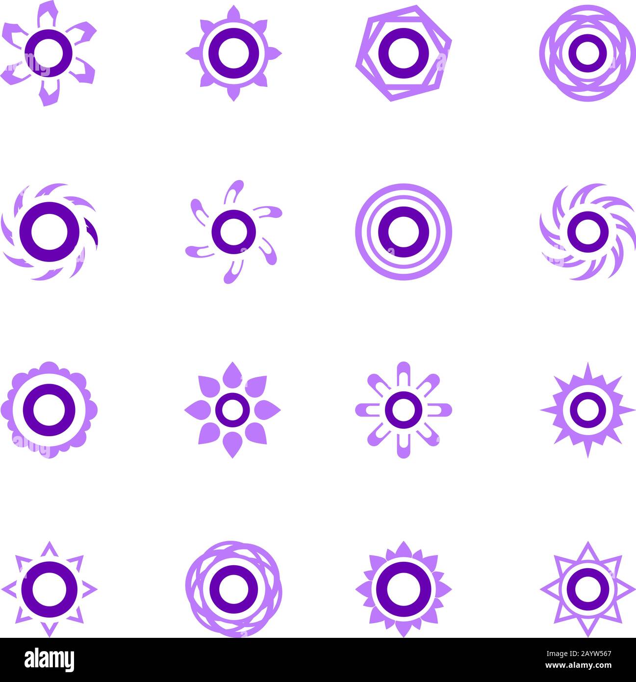 Set of sun icons Stock Vector Image & Art - Alamy