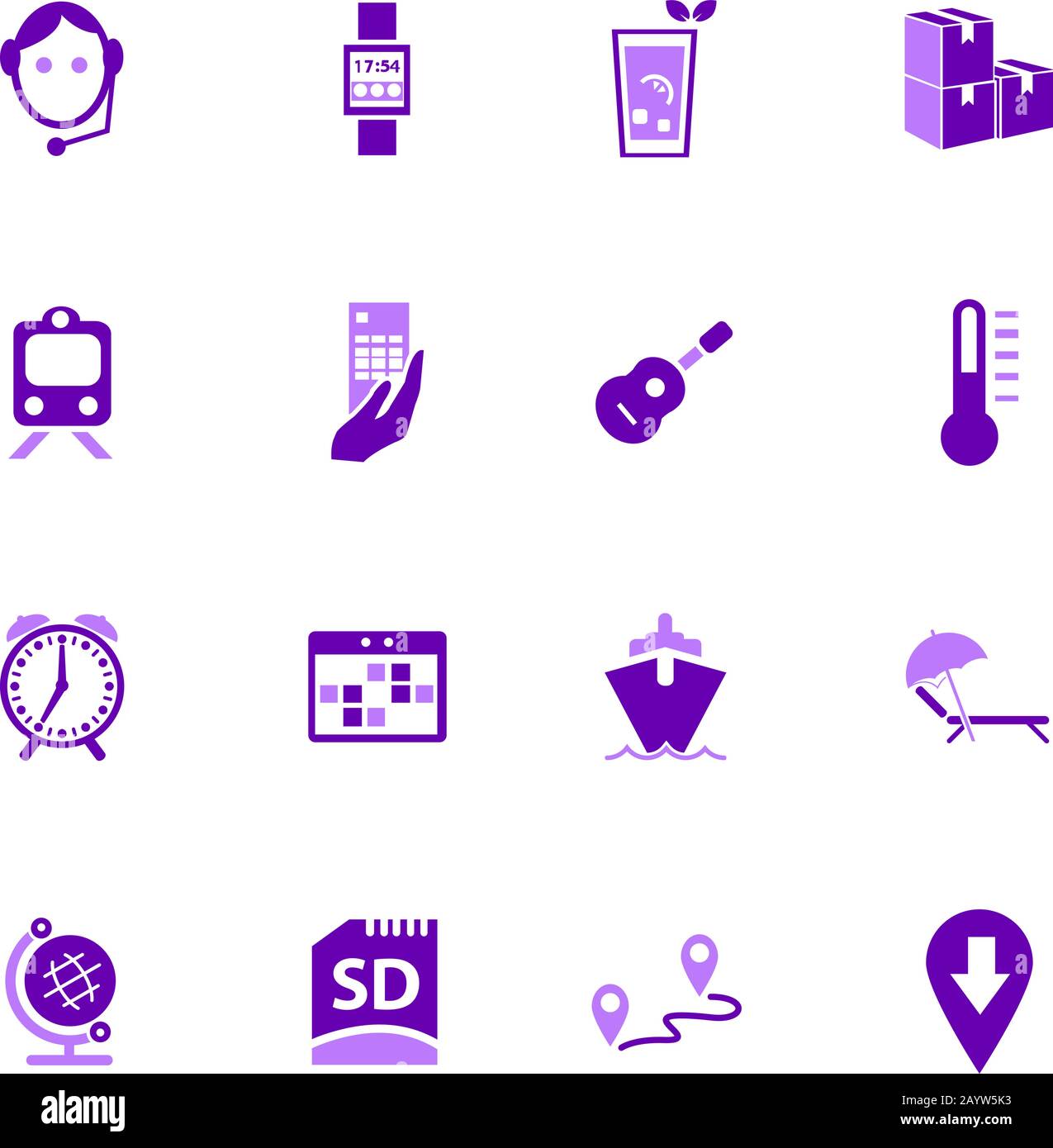Travel icons set Stock Vector Image & Art - Alamy