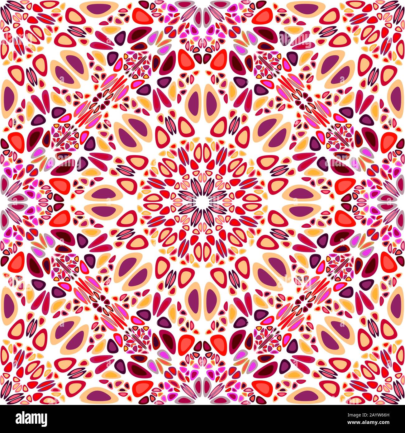 Geometrical bohemian mandala flower pattern background - seamless ...