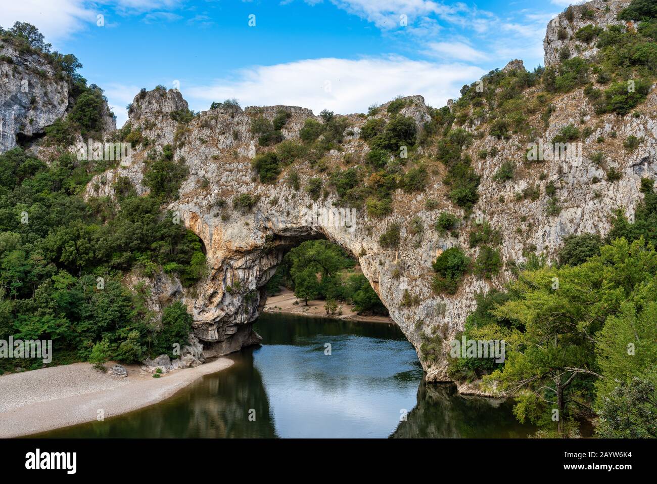Pont D'Arc, rock arch over the Ardeche River in France Stock Photo - Alamy