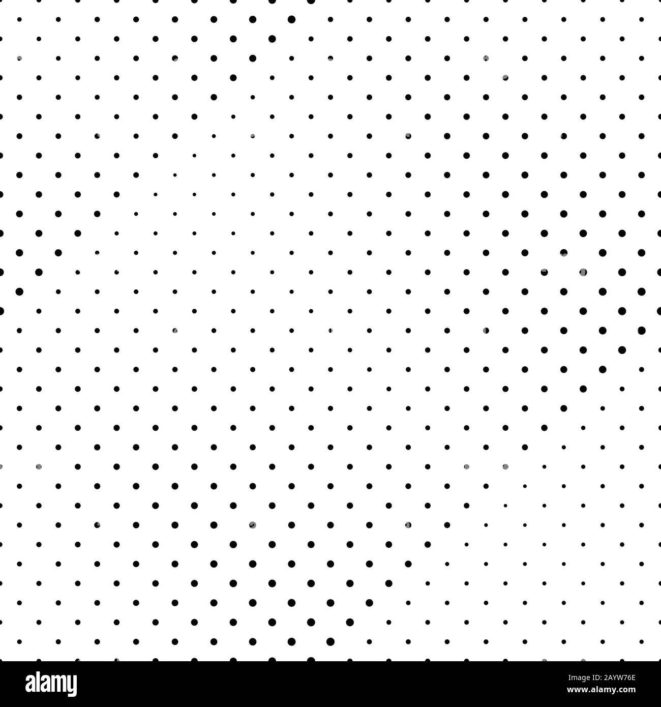 Seamless circle pattern background - black and white abstract vector ...