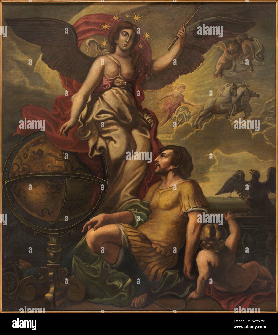 Allegory of Astrology. Museum: RUBENSHUIS. Author: CORNELIS SCHUT. Stock Photo