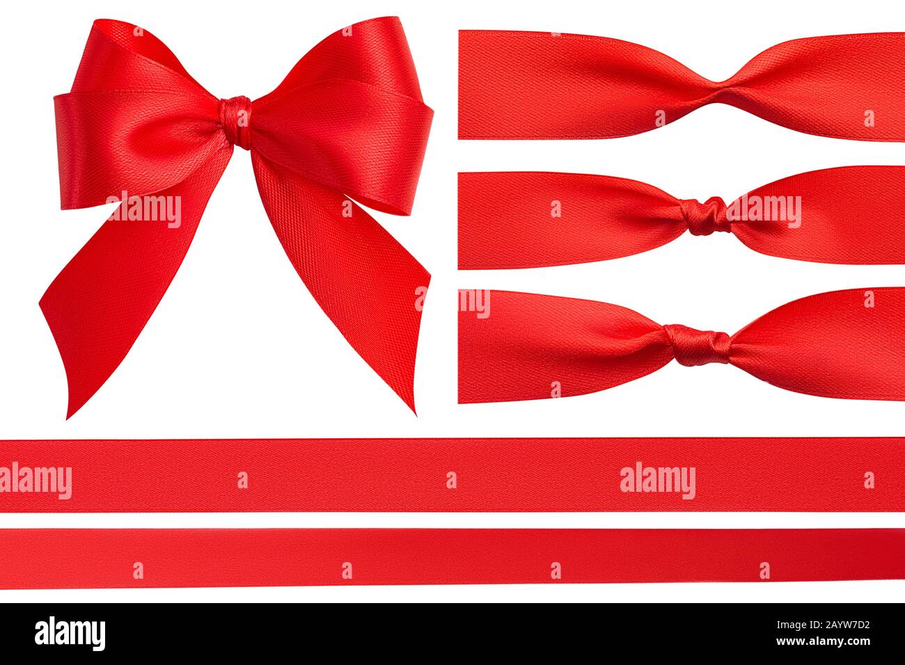 Cross thin red ribbon bow Cut Out Stock Images & Pictures - Alamy