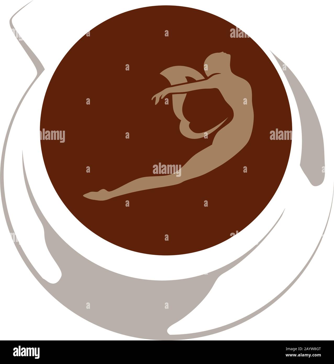 coffee and fairy Stock Vector