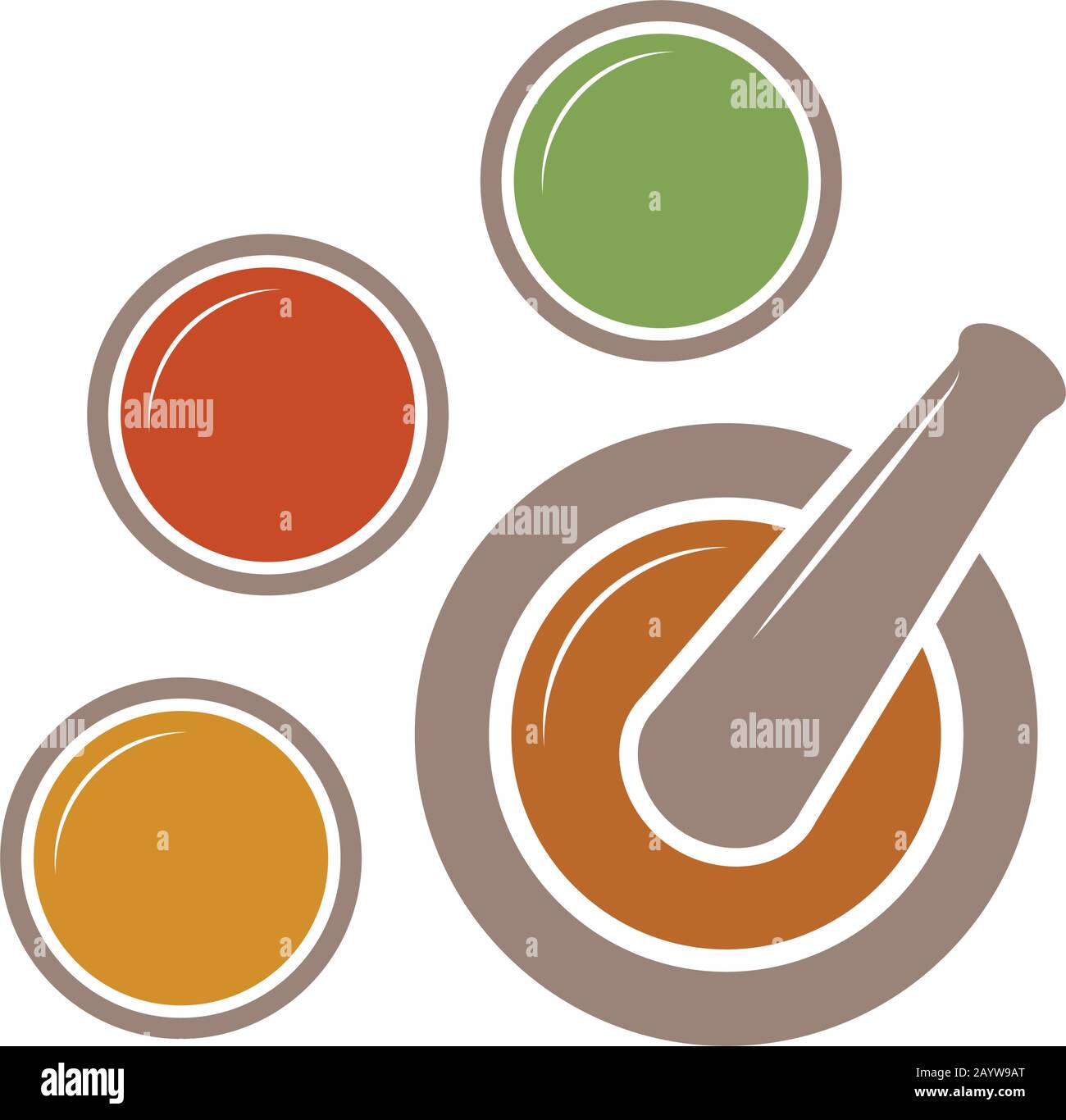 Mortar and pestle Stock Vector Image & Art Alamy