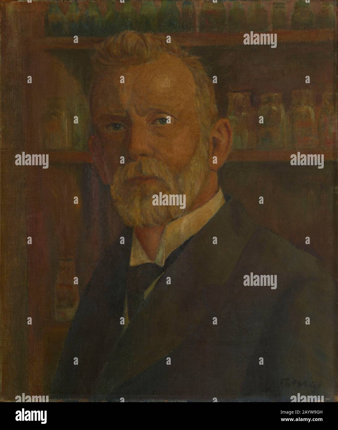 Portrait of Paul Ehrlich (1854-1915). Museum: SCIENCE HISTORY INSTITUTE. Author: Franz Wilhelm Voigt. Stock Photo