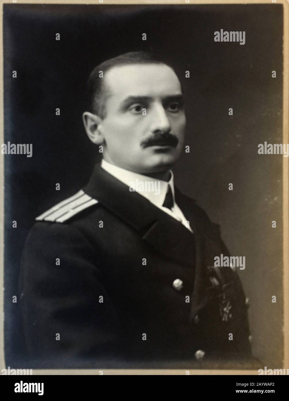 Portrait of Alexander Kolchak (1874-1920). Museum: PRIVATE COLLECTION. Author: Photo studio H. Rentz & F. Schrader. Stock Photo