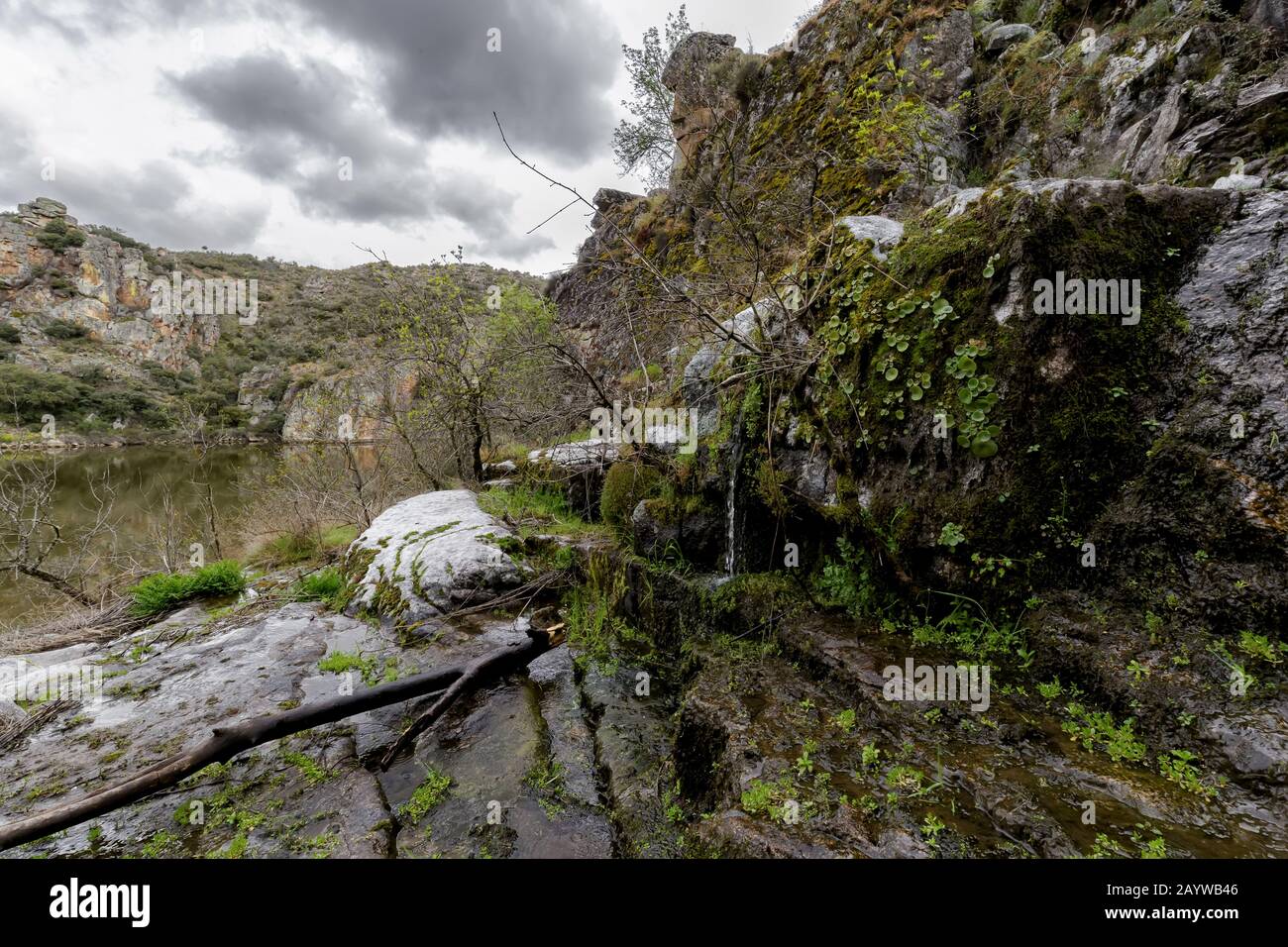 Landscape of the Douro river. The Arribes del Duero Natural Park. Spain Stock Photo