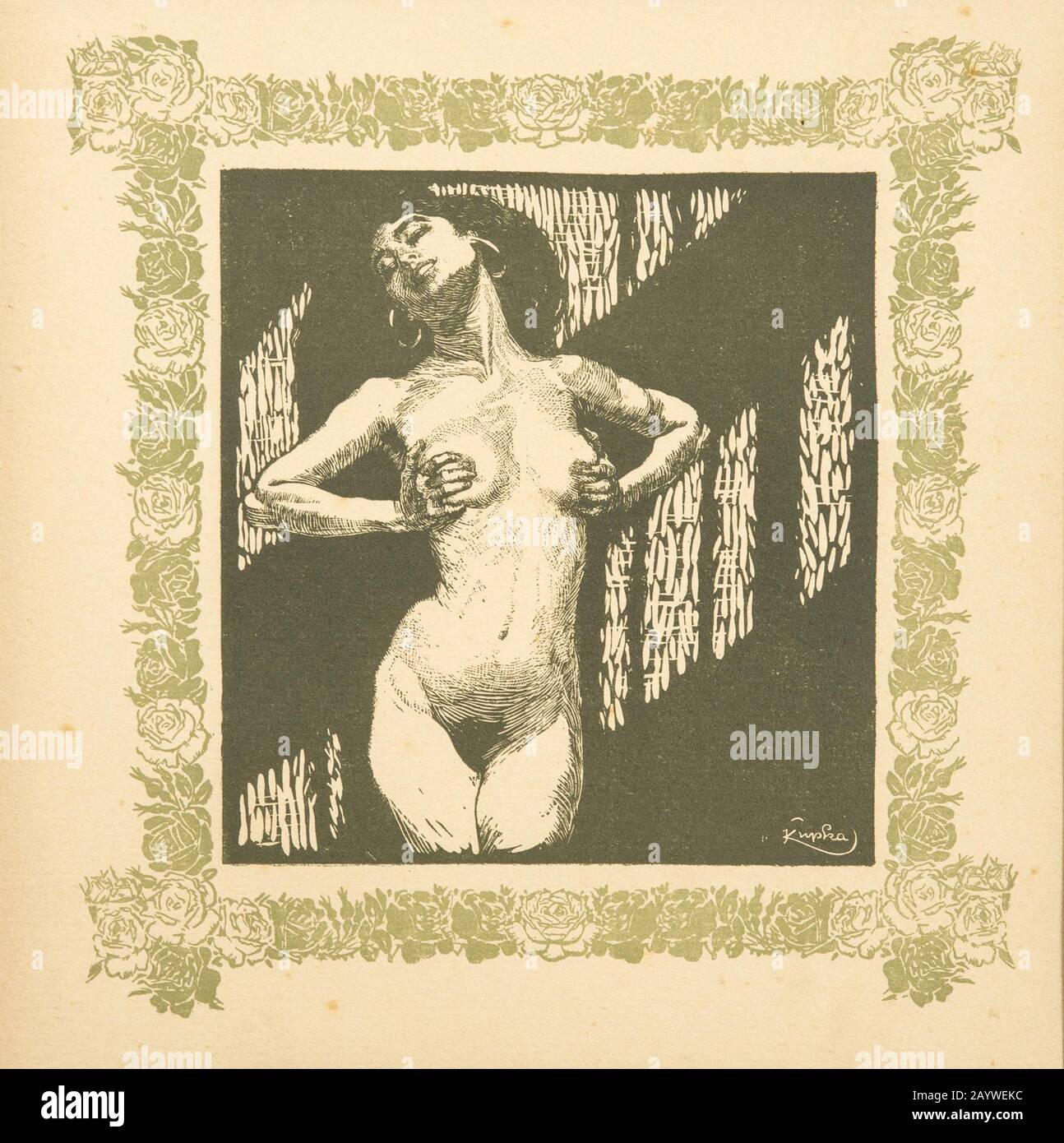 Illustration to The Song of Songs. Museum: PRIVATE COLLECTION. Author: FRANTISEK KUPKA. Stock Photo