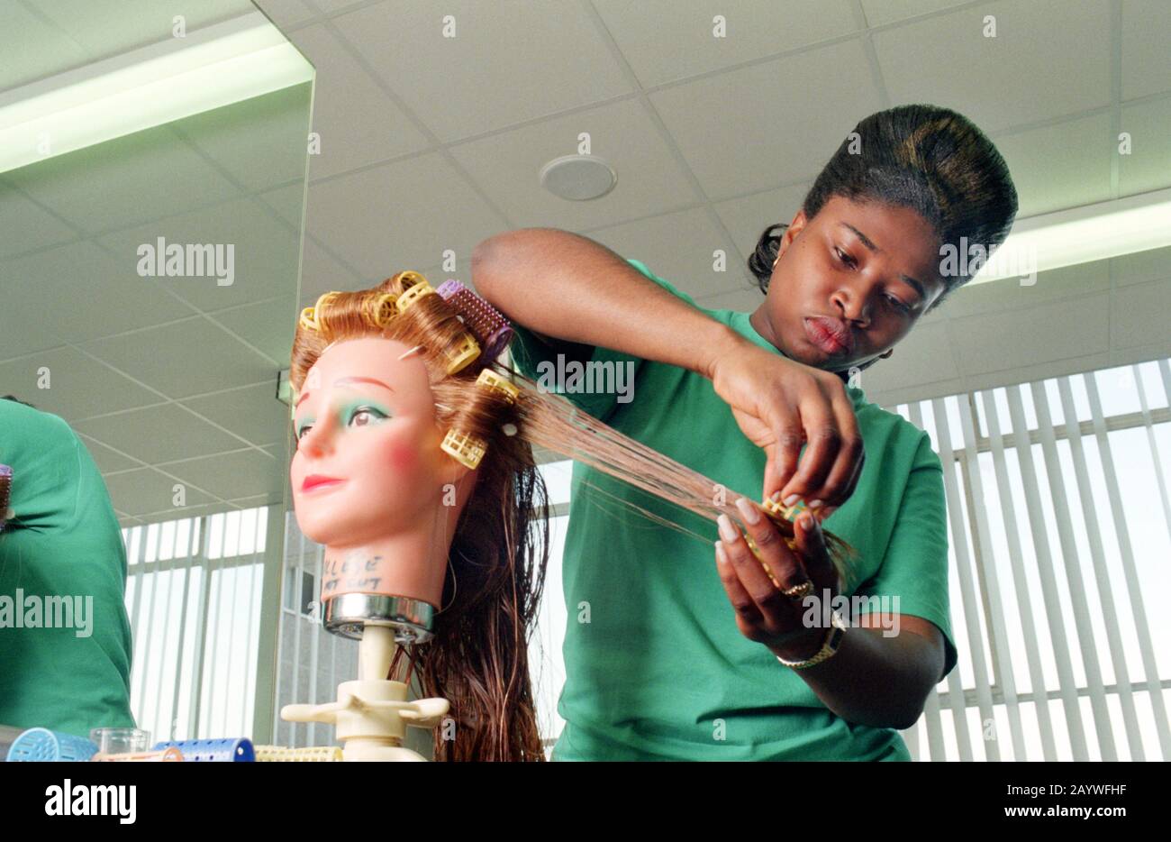 Trainee hairdresser hires stock photography and images Alamy