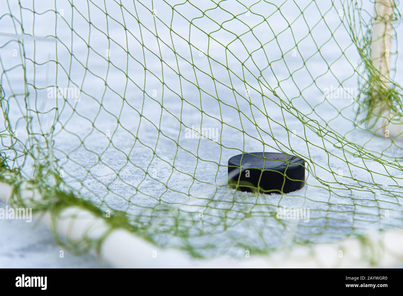 Puck in net hires stock photography and images Alamy