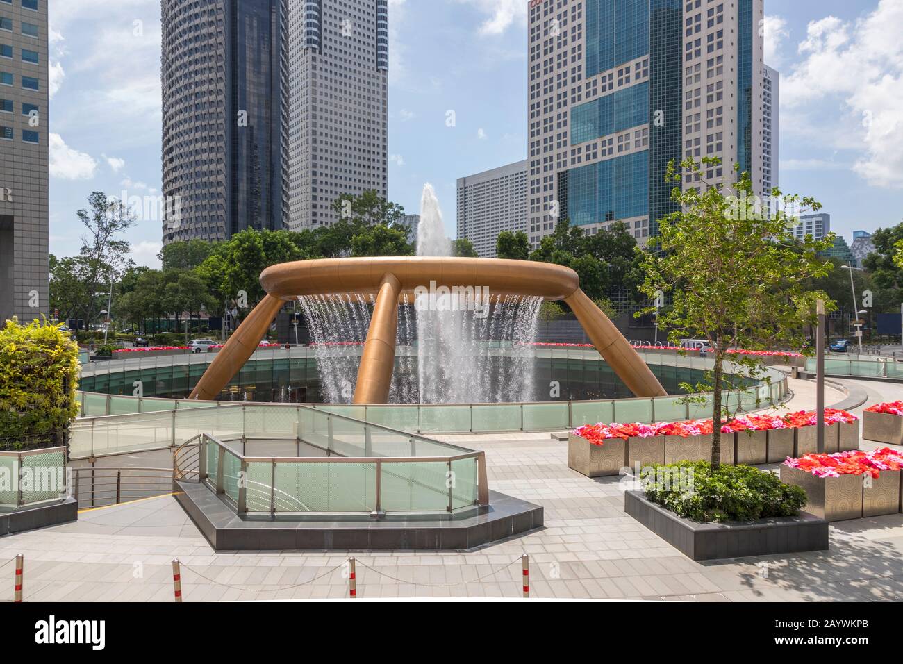 Fountain of Wealth at Suntec City shopping mall, Singapore. The