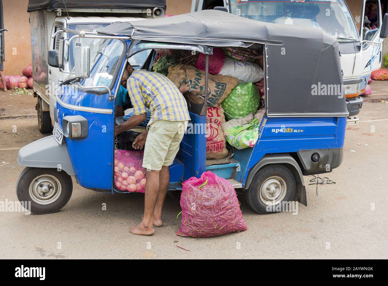 Dambulla, Sri Lanka 18/03/2019 Largest fruit and vegetable market in