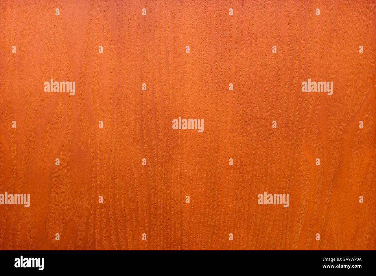 Smooth even veener wood texture background surface cherry colored Stock Photo