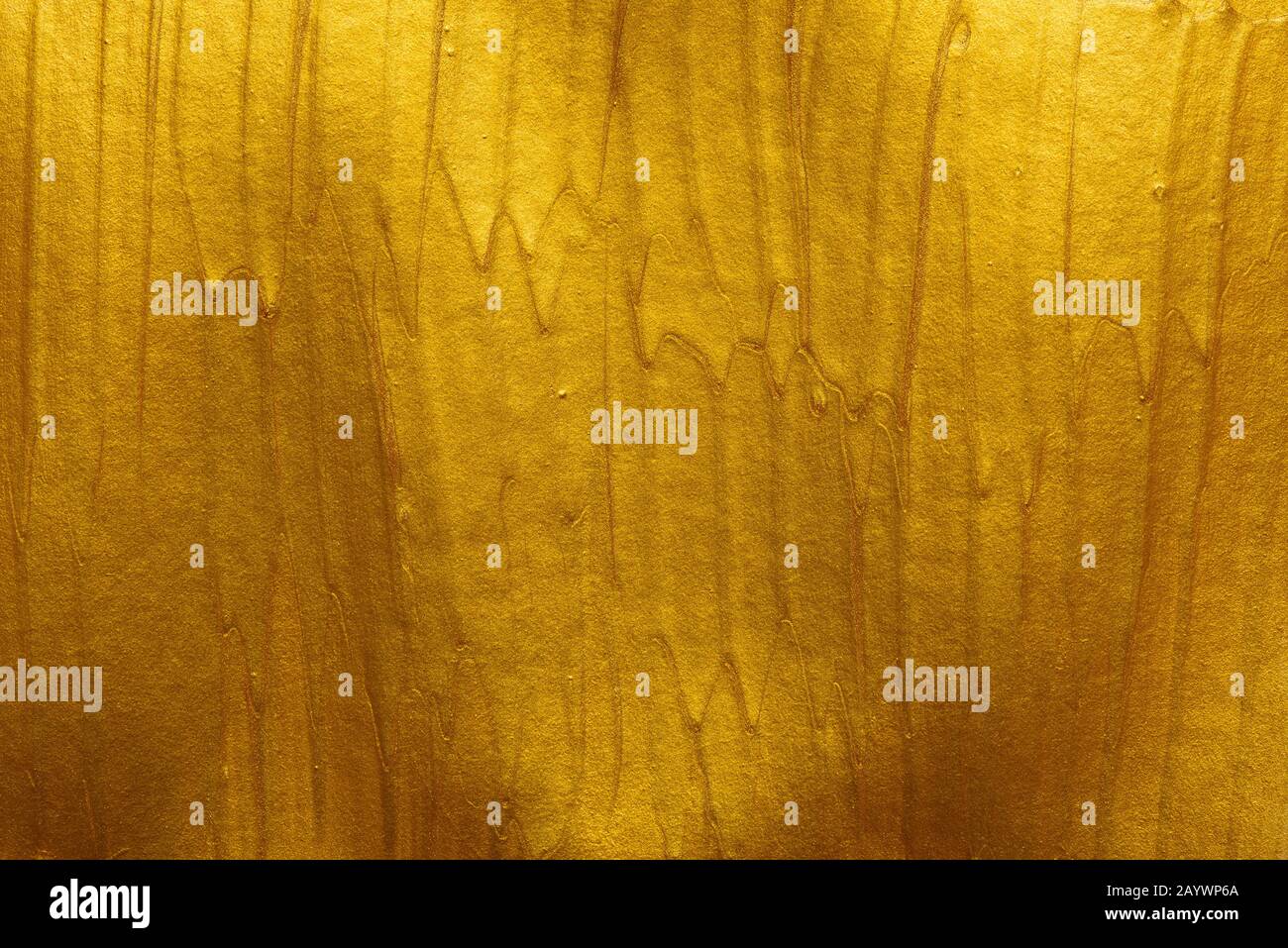 Metallic gold paint strokes texture background Stock Photo