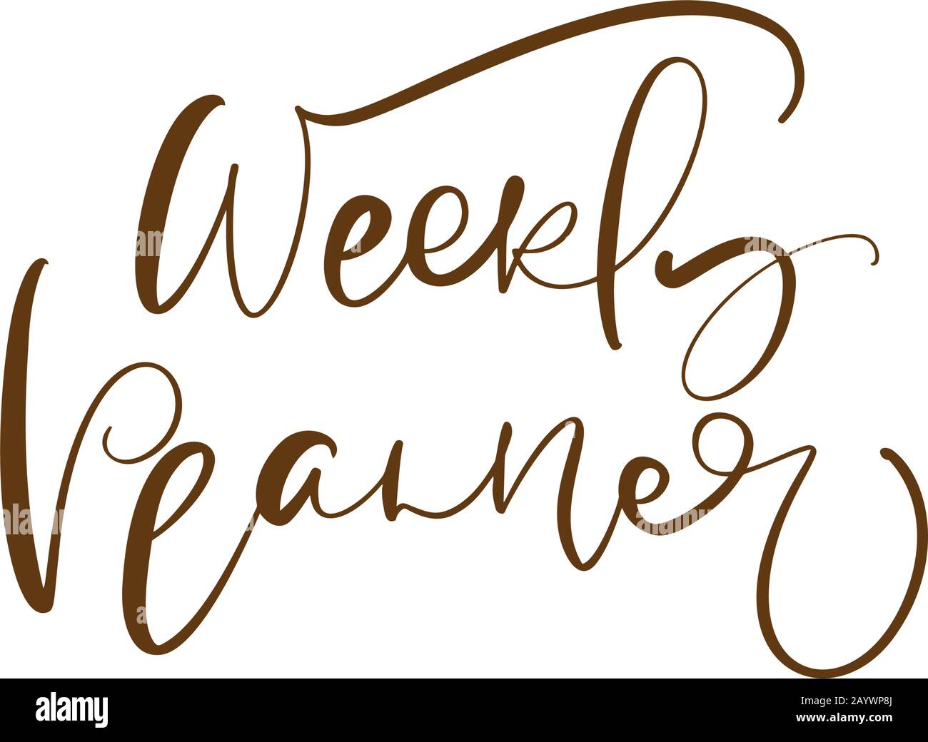 Lettering days of the week - Monday, Tuesday, Wednesday, Thursday, Friday,  Saturday, Sunday. Handwritten words for calendar, weekly plan organizer  Stock Vector Image & Art - Alamy