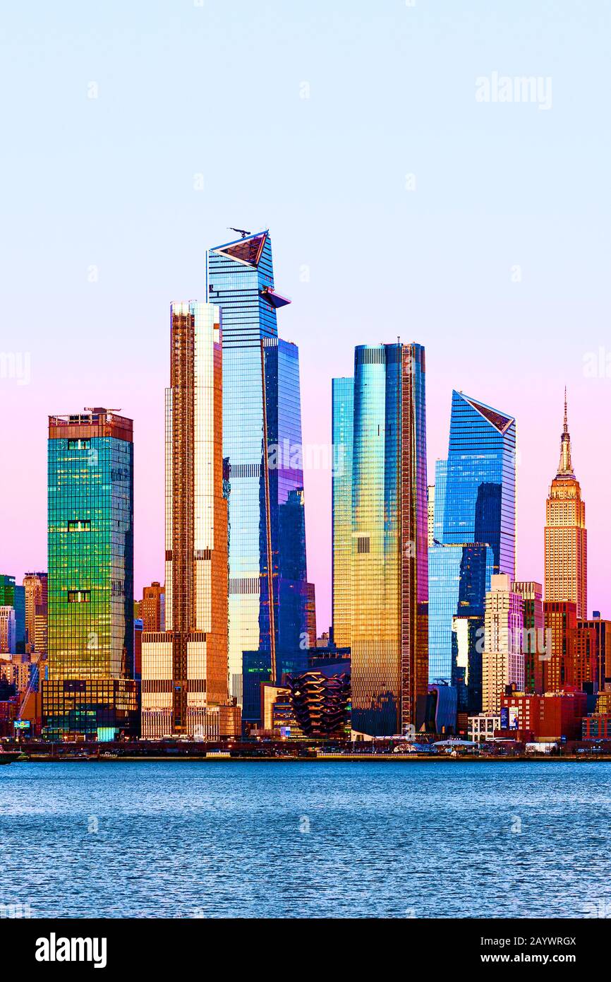 Hudson Yards New York Skyline Architecture Stock Photo