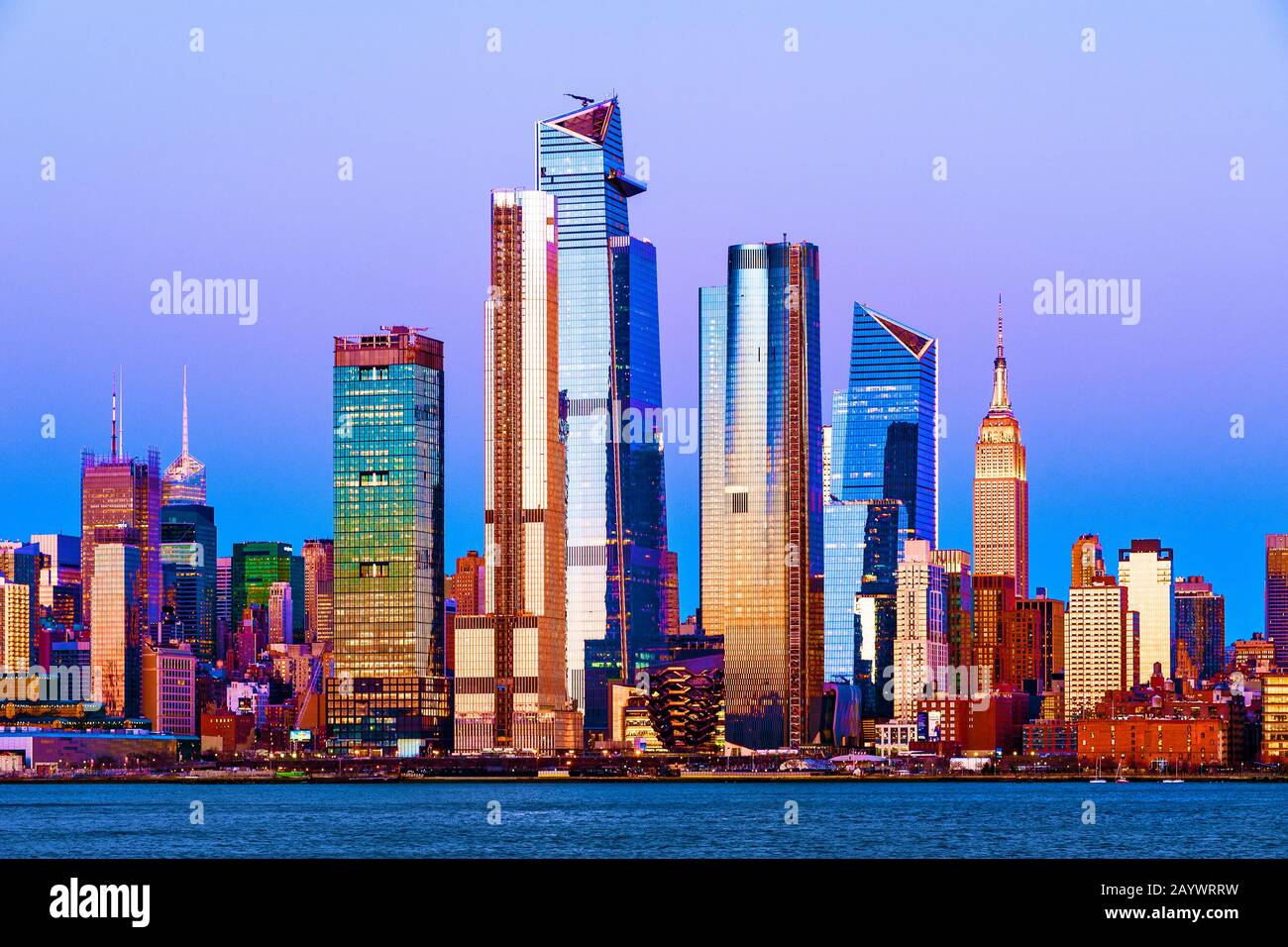 New York Skyline Hudson Yards Architecture Stock Photo