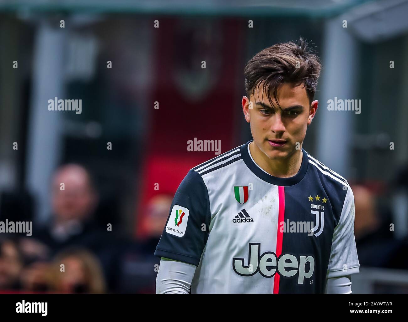 paulo dybala of juventus during AC Milan vs Juventus FC, Milano, Italy, 13  Feb 2020, Soccer Italian TIM Cup Championship Stock Photo - Alamy