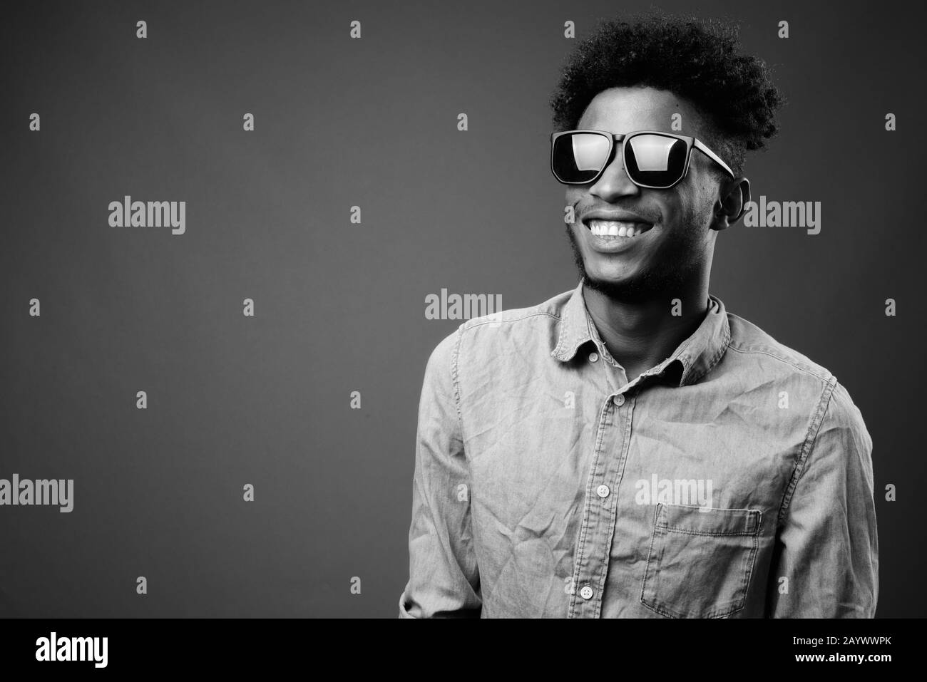 Cool young african american Black and White Stock Photos & Images - Alamy
