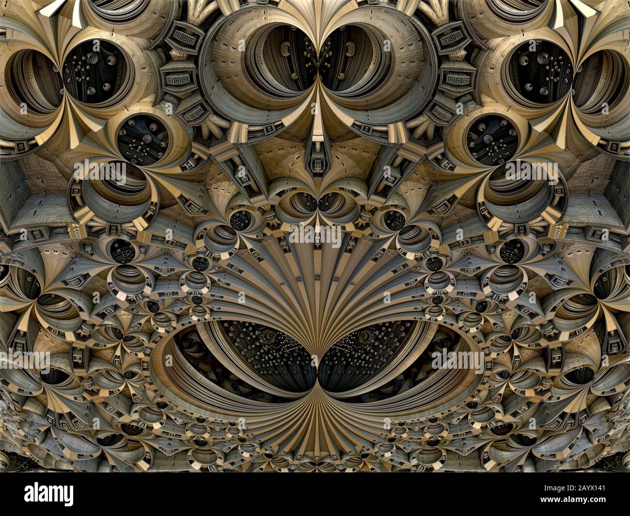 Computer rendered virtual scenery for creative design Stock Photo - Alamy