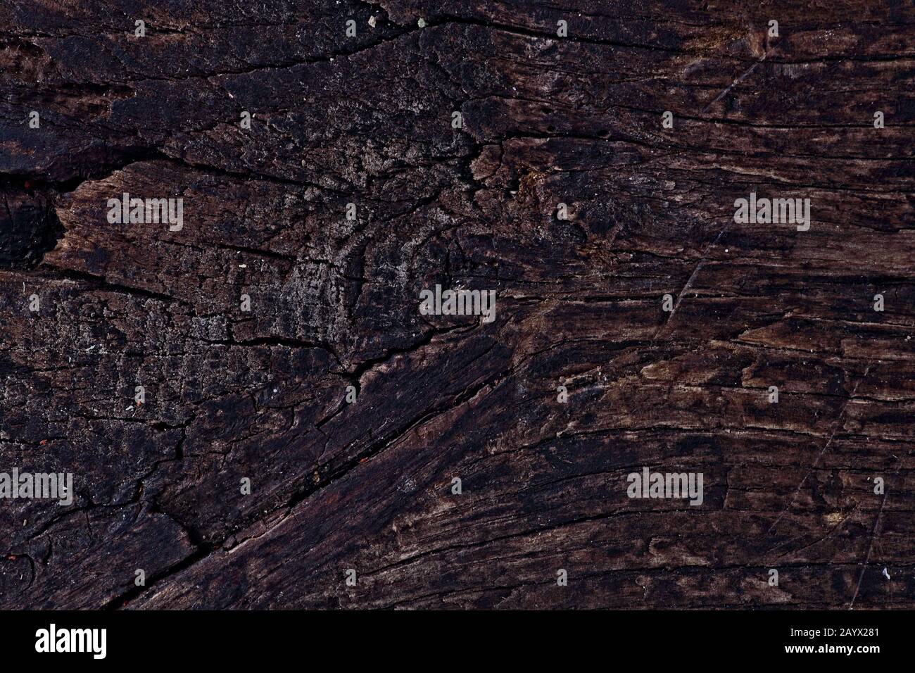 wooden background from boards - dark brown Stock Photo