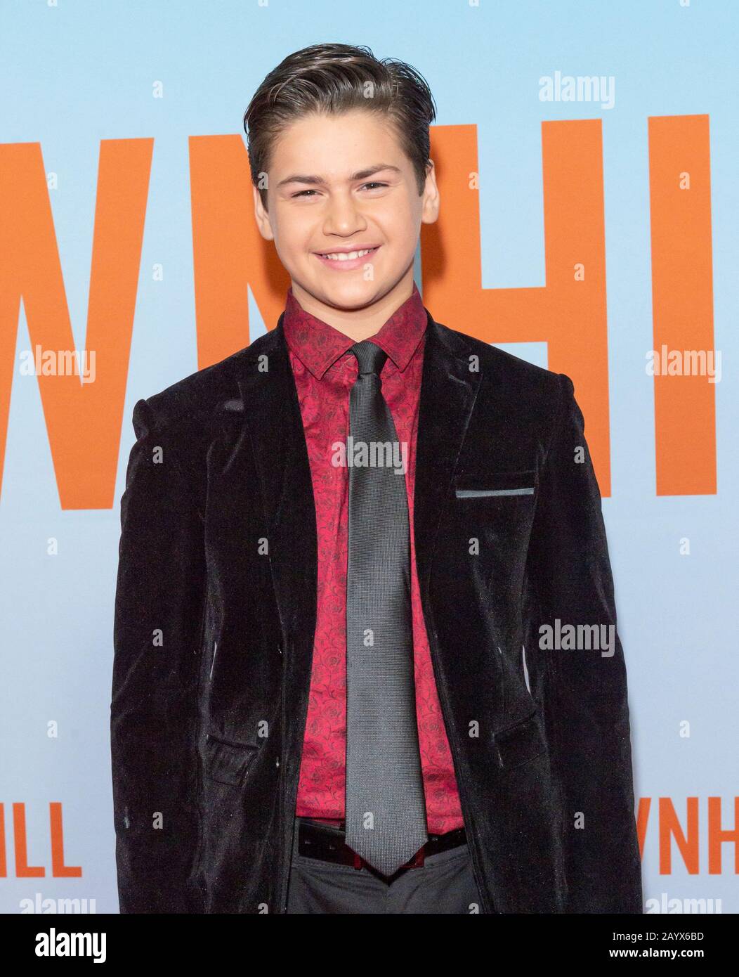 New York, NY - February 12, 2020: Ammon Jacob Ford attends the premiere ...