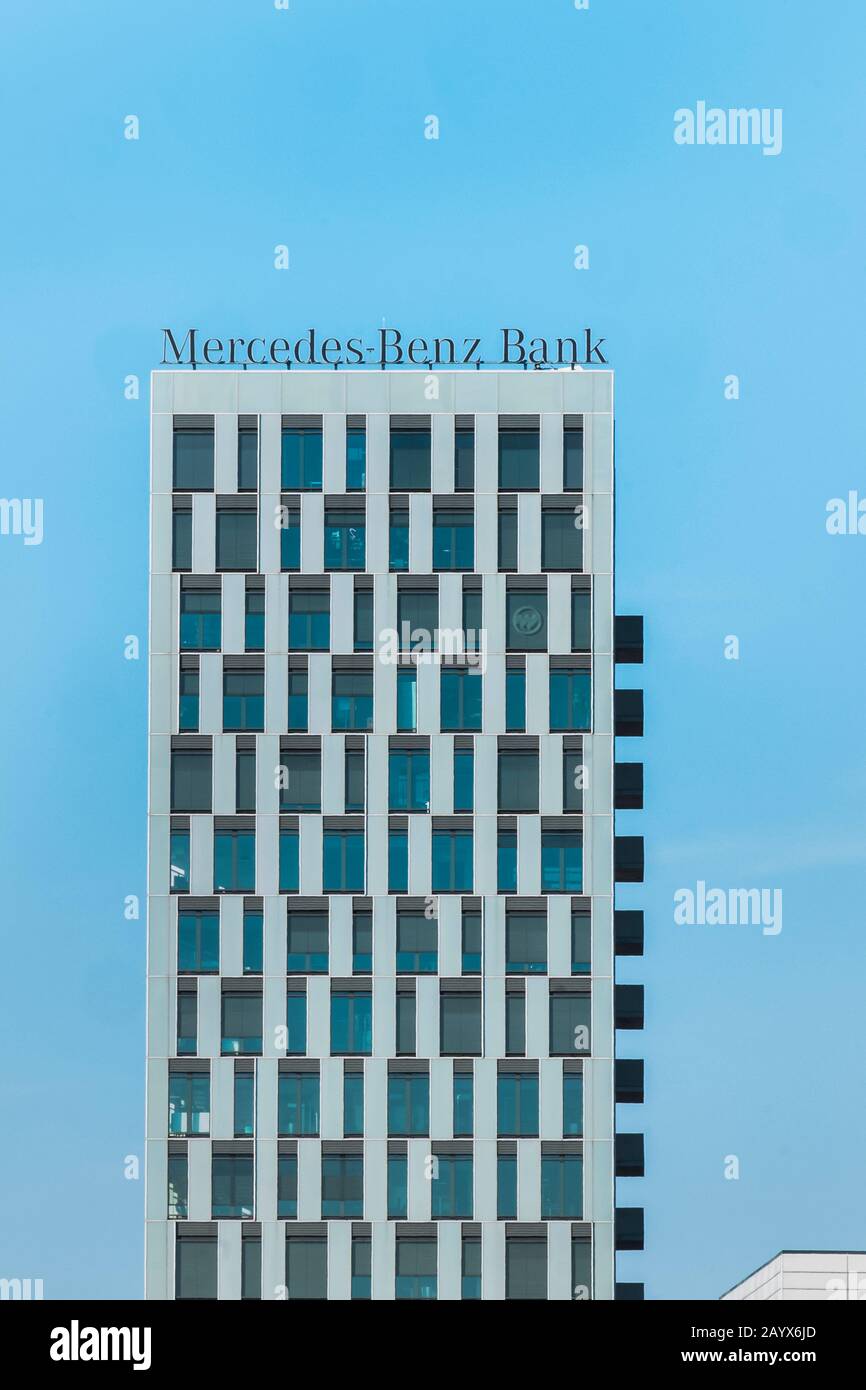 mercedes benz bank building Stock Photo