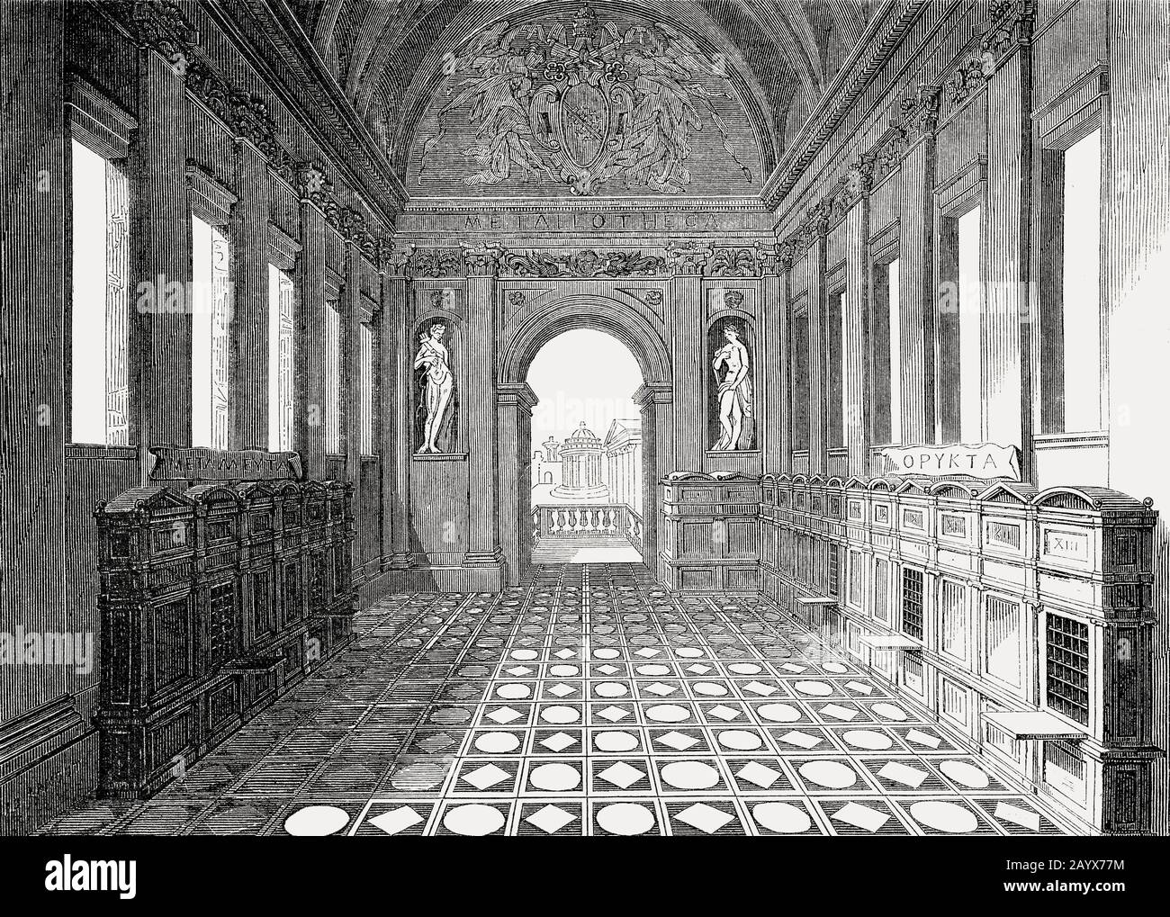 Metallotheca Vaticana, Cabinets of curiosities by Michele Mercati, Vatican, Rome, Italy Stock Photo