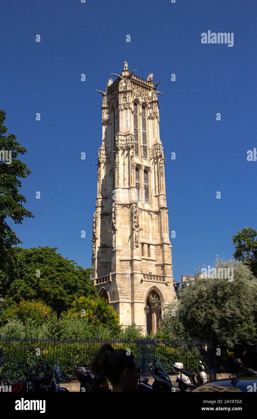 La tour SaintJacques, Paris Stock Photo Alamy