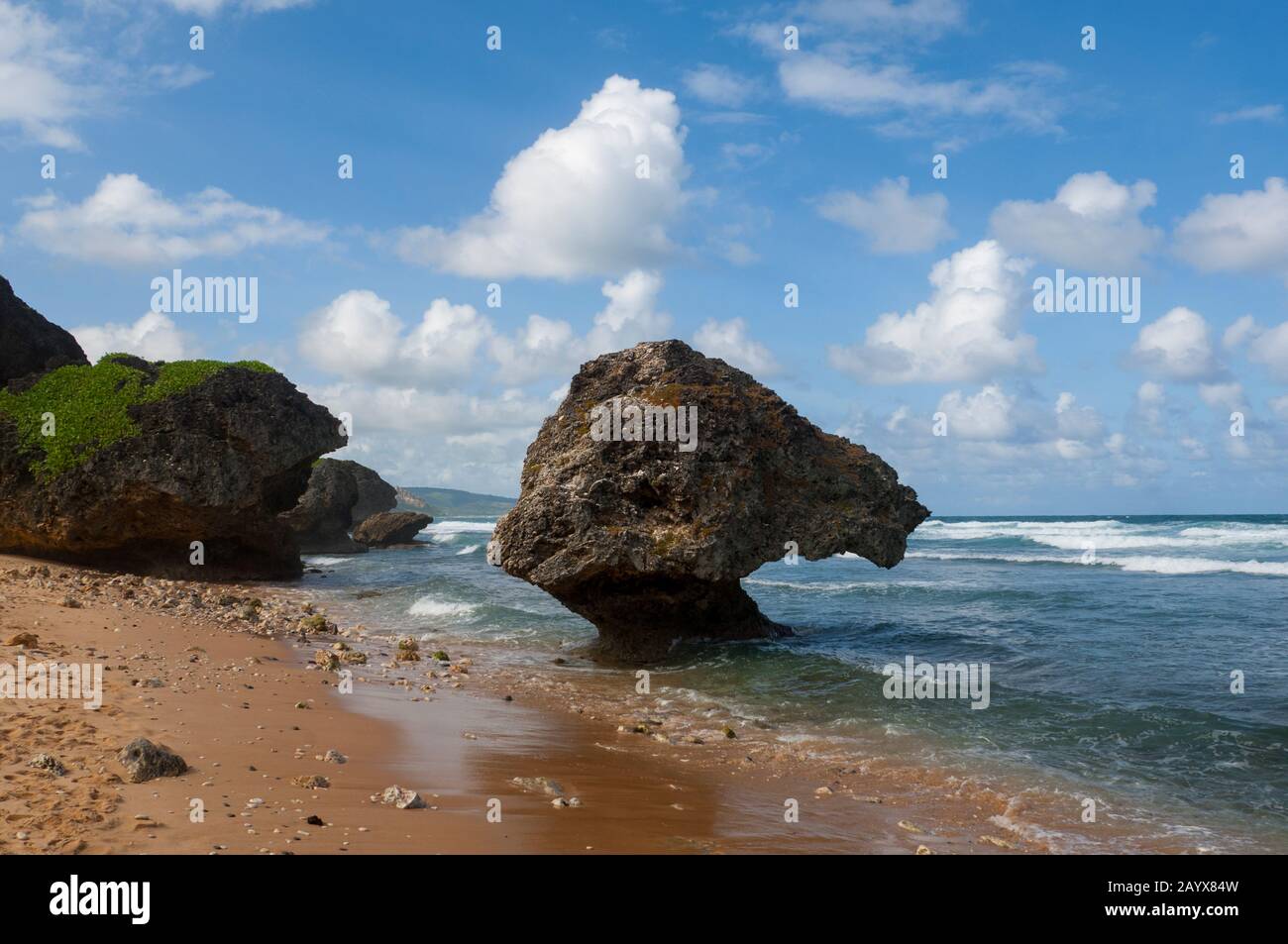 The Soup Bowl at Bathsheba, a beach with interesting rock formation