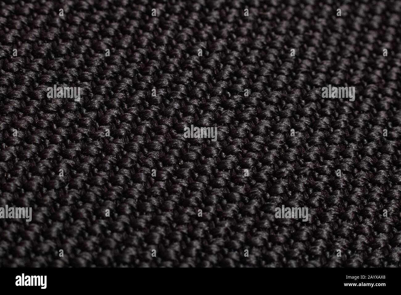 close up black canvas fabric background, Stock image