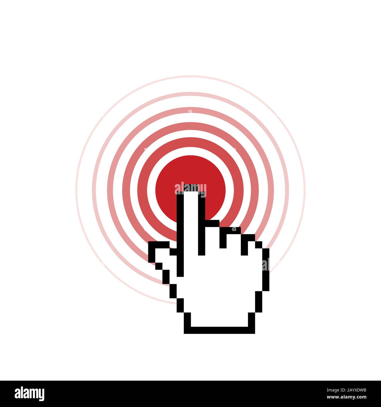 cursor touch symbol icon on white background vector illustration EPS10 ...