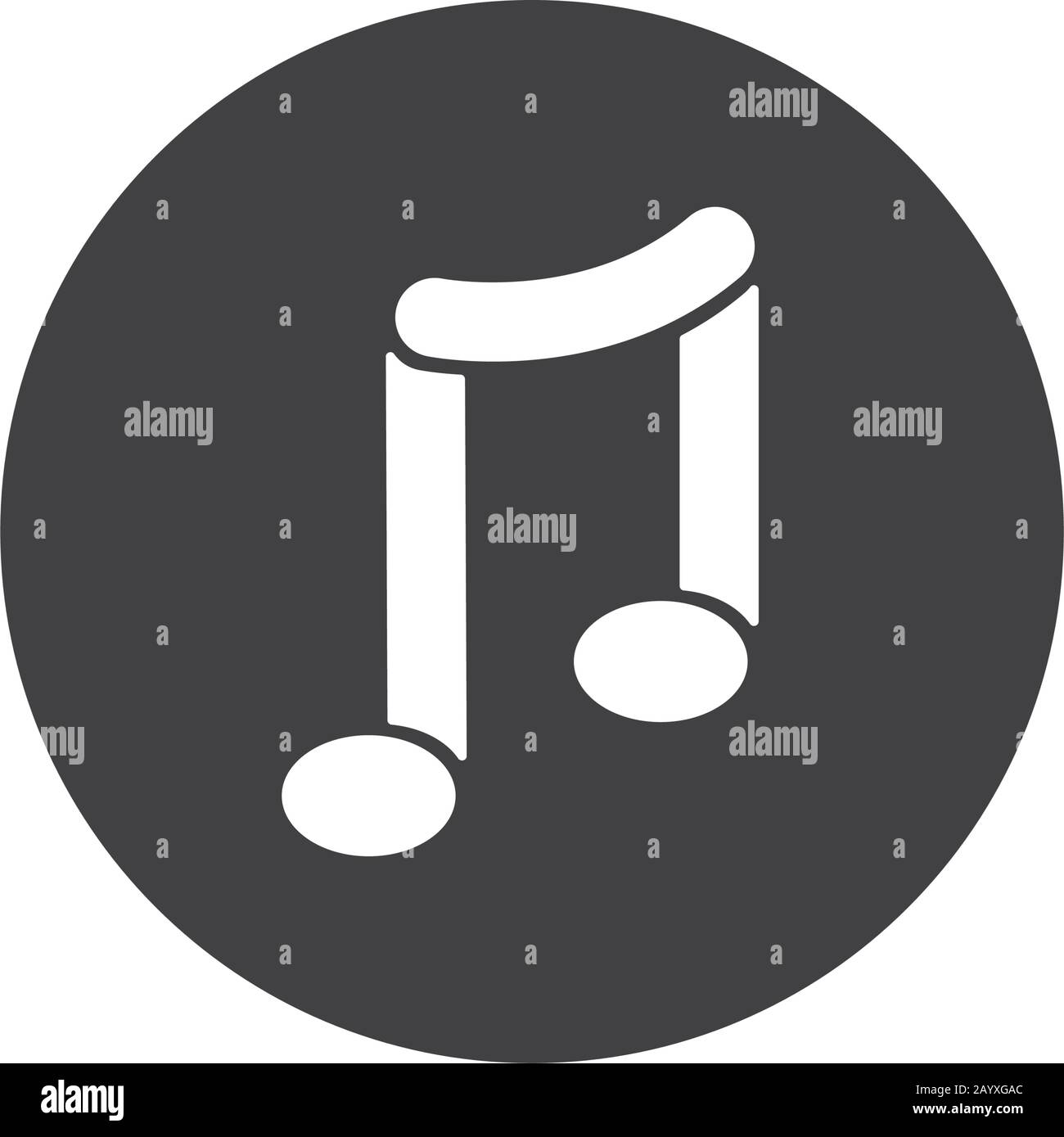 Note block flat style icon design, Music sound melody song musical art ...