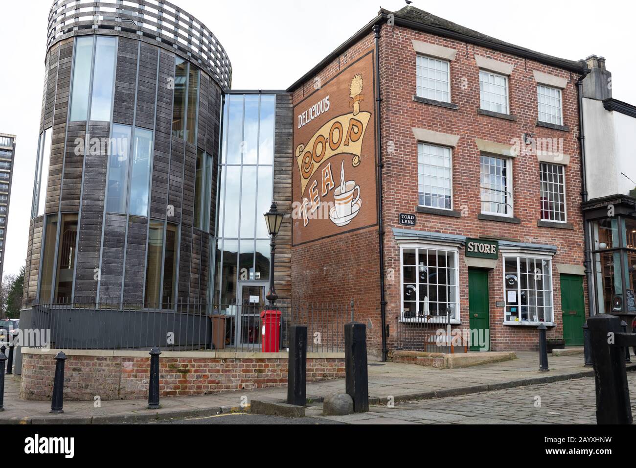 Toad Lane Museum, Rochdale, home of the Rochdale Pioneers, forerunners of the Co-operative Movement Stock Photo
