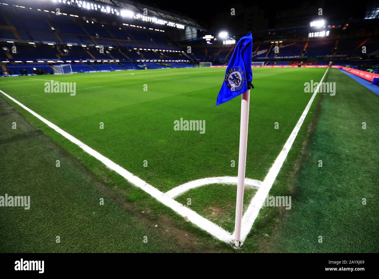 General view of the pitch before the Premier League match at Stamford
