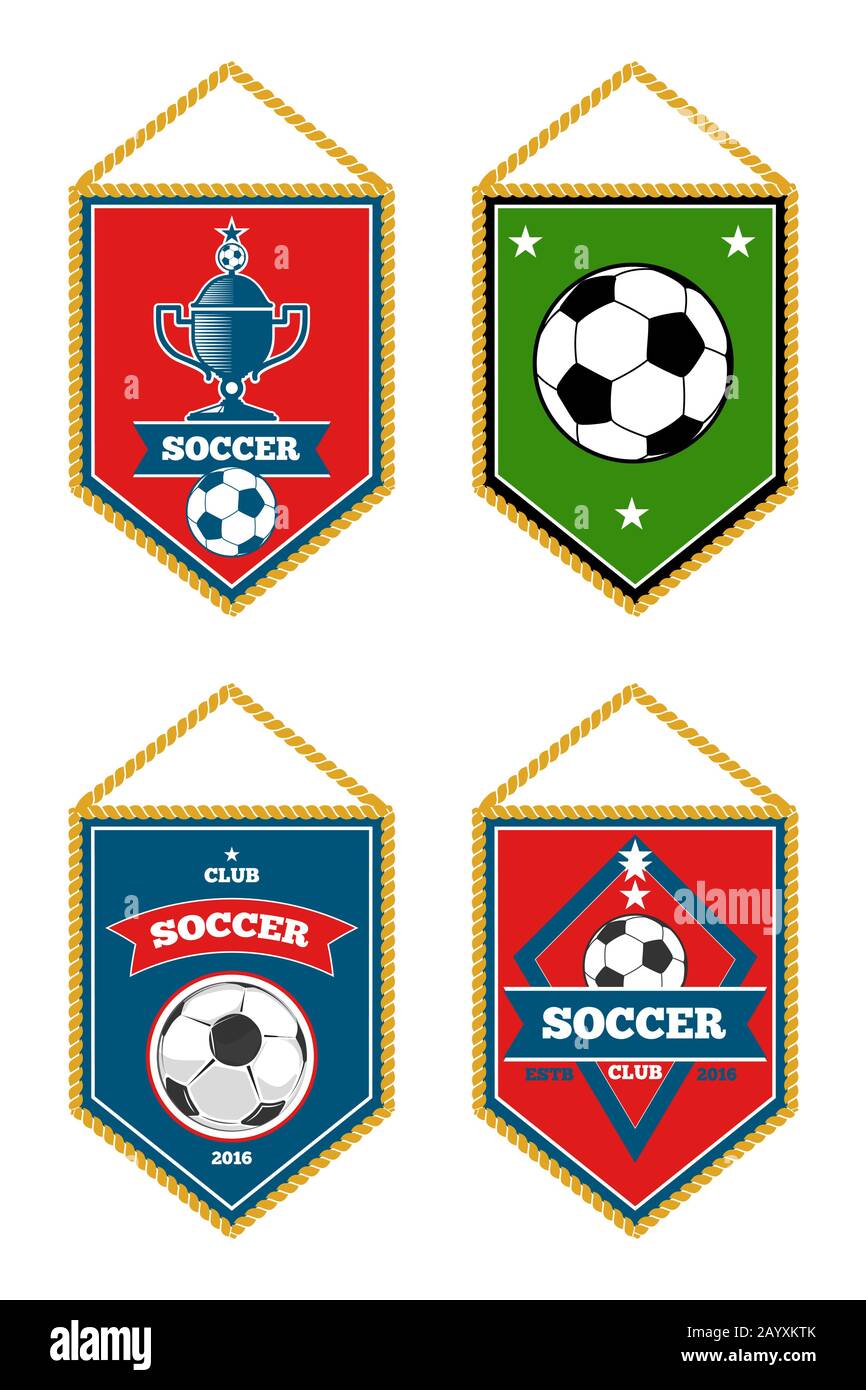 Football pennants isolated hi-res stock photography and images - Alamy