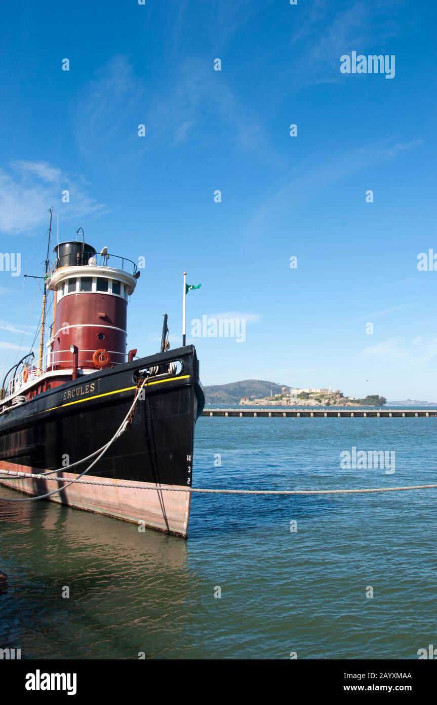 The steam tug Hercules at the Maritime Museum and National Historic