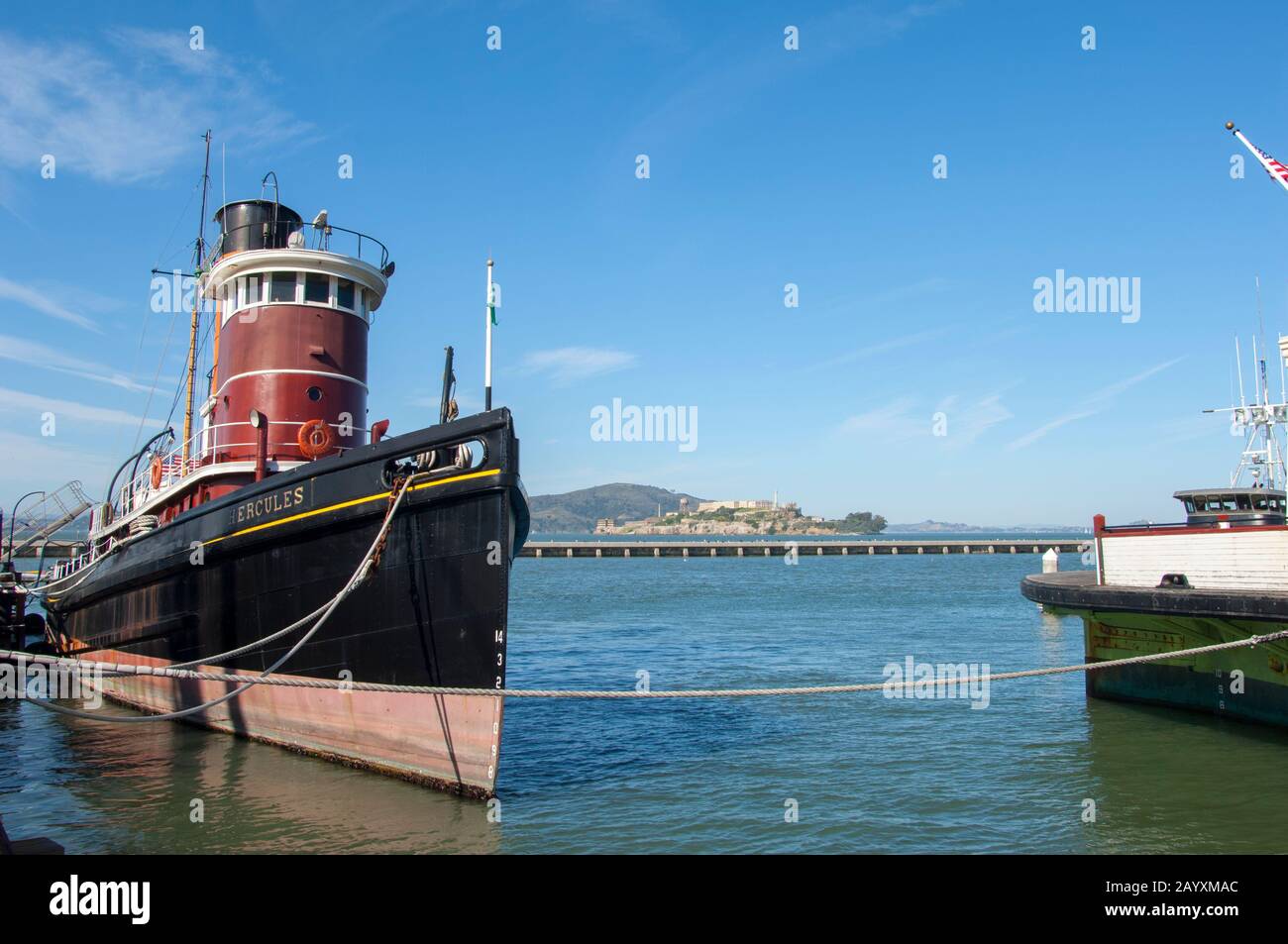 The steam tug Hercules at the Maritime Museum and National Historic