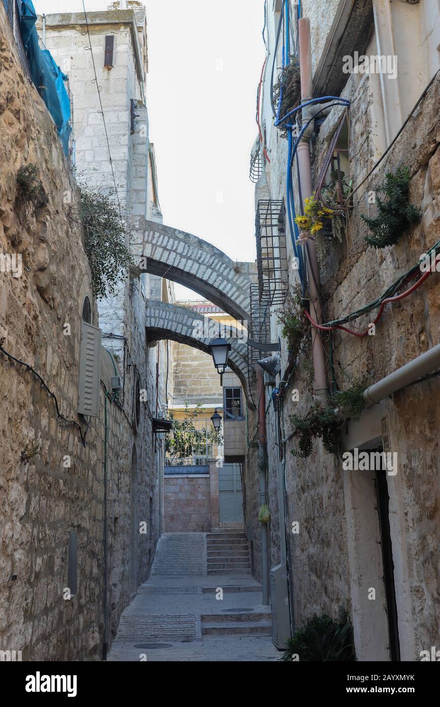 Jerusalem, the old city. The crossroads of civilizations and a place to live is the city of 