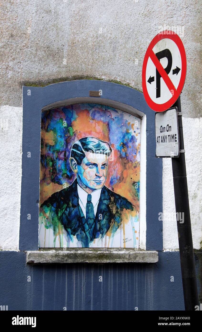 Artwork of a Patriot of Irish Freedom at Kyle Street in Cork Stock Photo