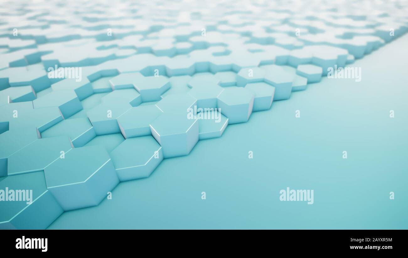 3d animation texture hexagons in hi-res stock photography and images ...