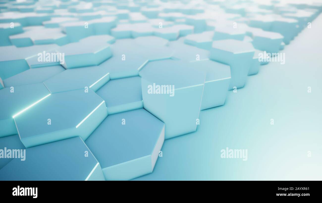 3d animation texture hexagons in hi-res stock photography and images ...