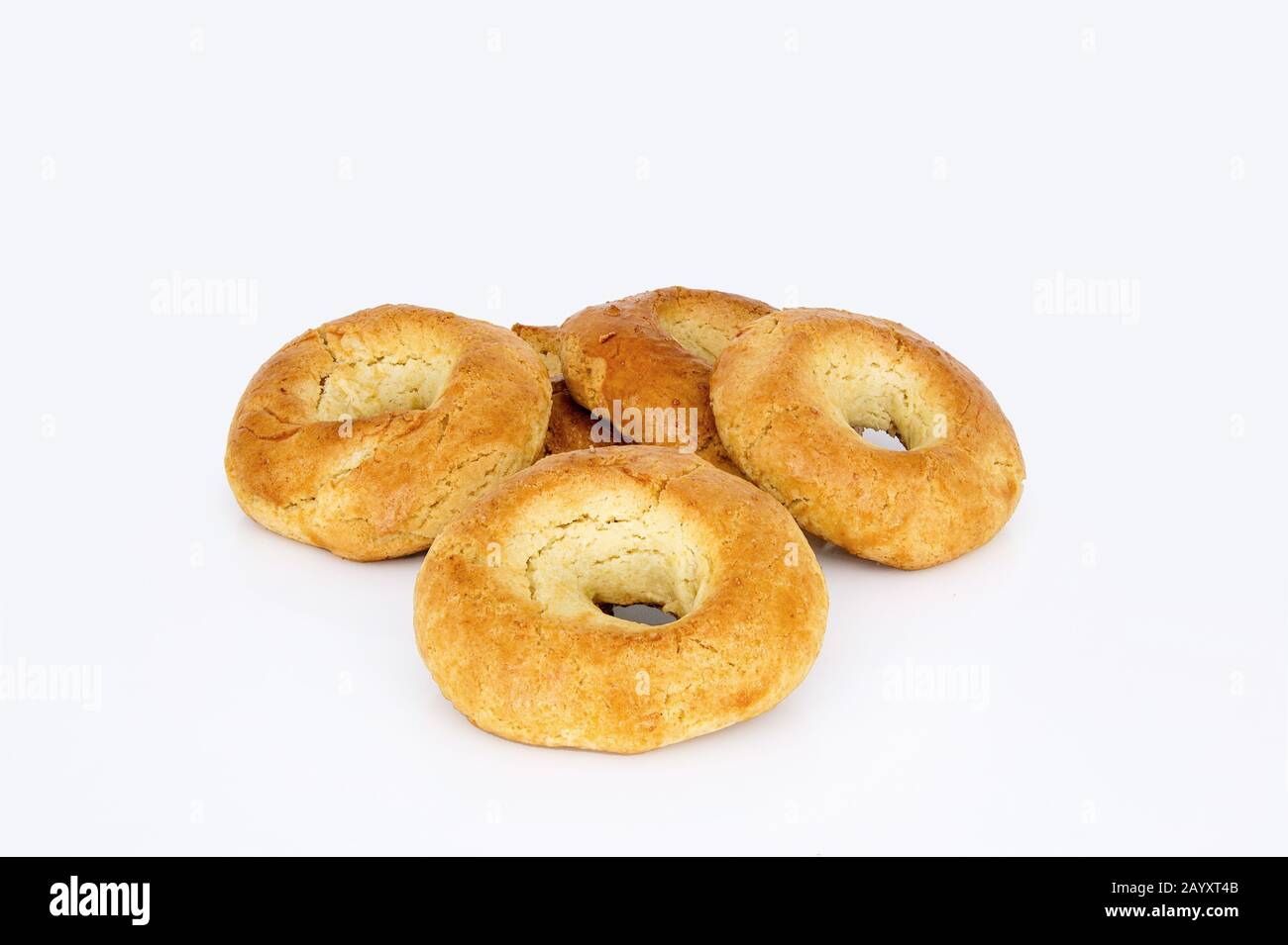Set of delicious donuts isolated on white background Stock Photo - Alamy