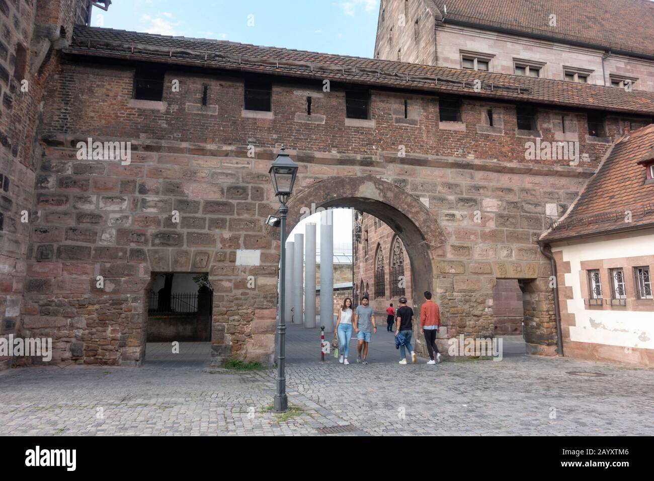 Kartäusertor, part of the historic city walls around the Old Town in Nuremberg, Bavaria, Germany. Stock Photo