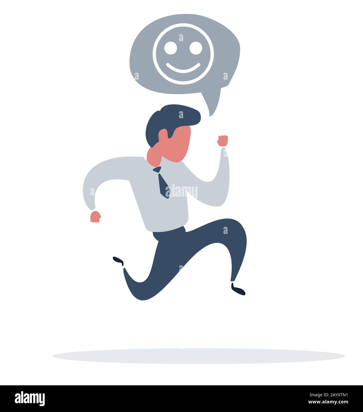 Businessman is running. Business concept illustration. Success, race ...