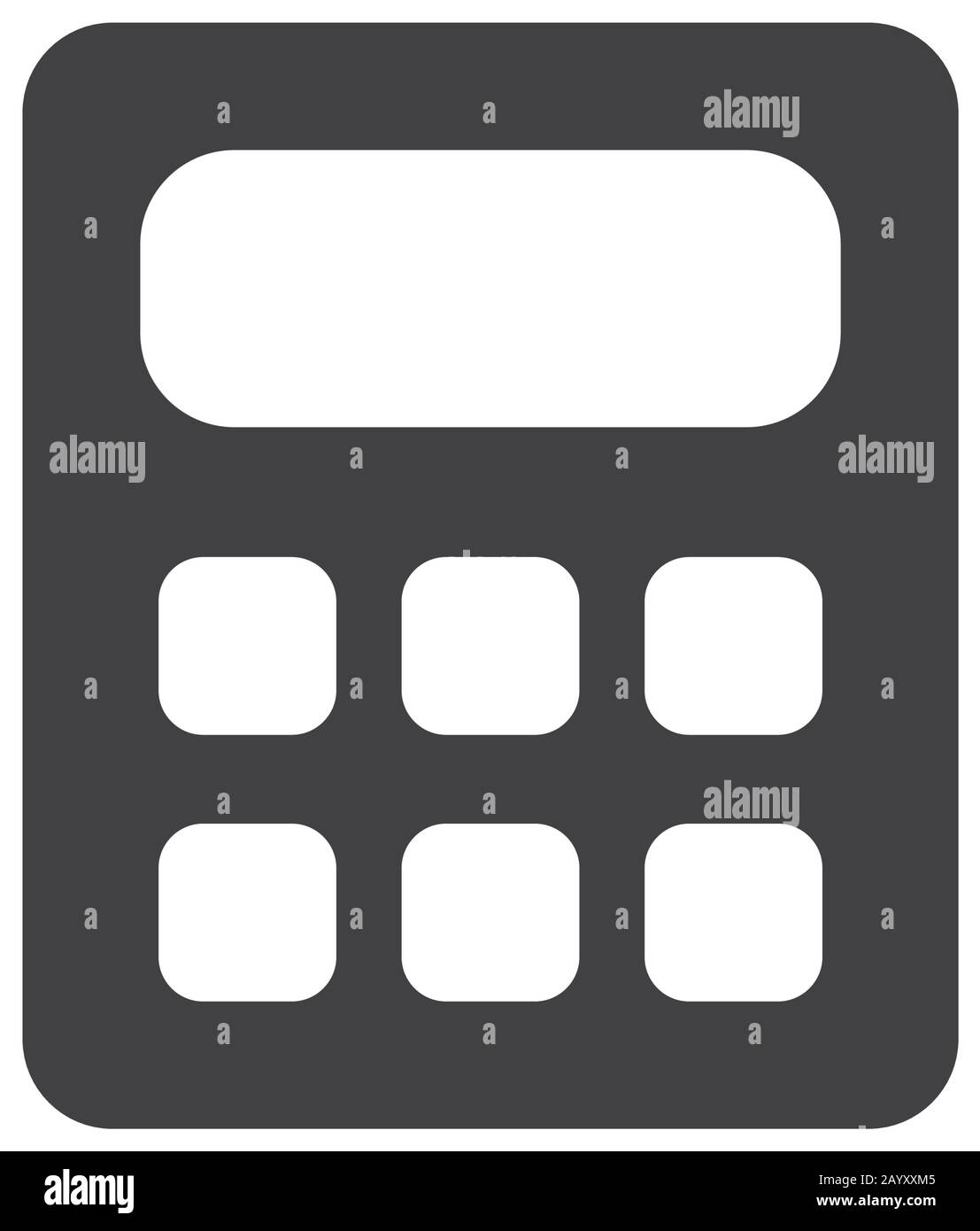 Calculator tool silhouette style icon design, Mathematics finance ...