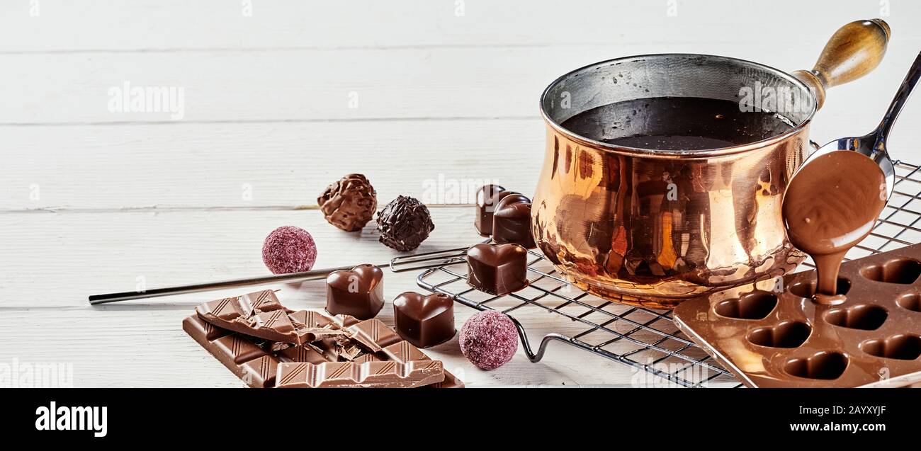 Hand made chocolates mould hires stock photography and images Alamy